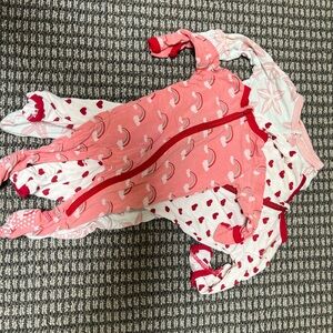 Kickee Pants Pink and White Footies